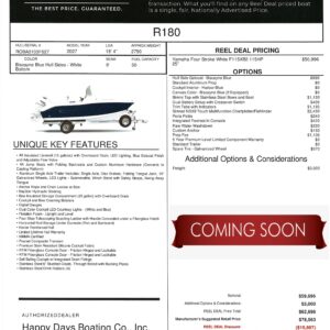 2027 Robalo R180 Center Console