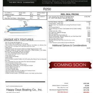 2027 Robalo R250 Center Console